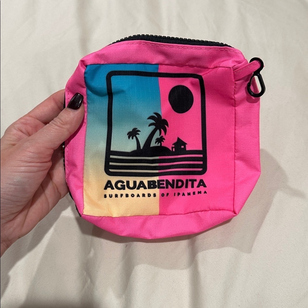 Agua Bendita Tropical Pink and Blue Cosmetic Bag - Picture 2 of 2